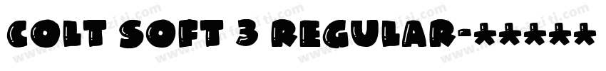 Colt Soft 3 Regular字体转换